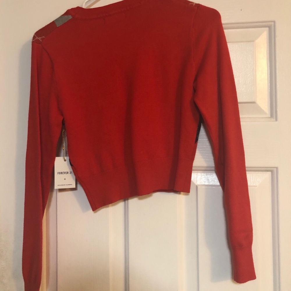 Orange Argyle Sweater